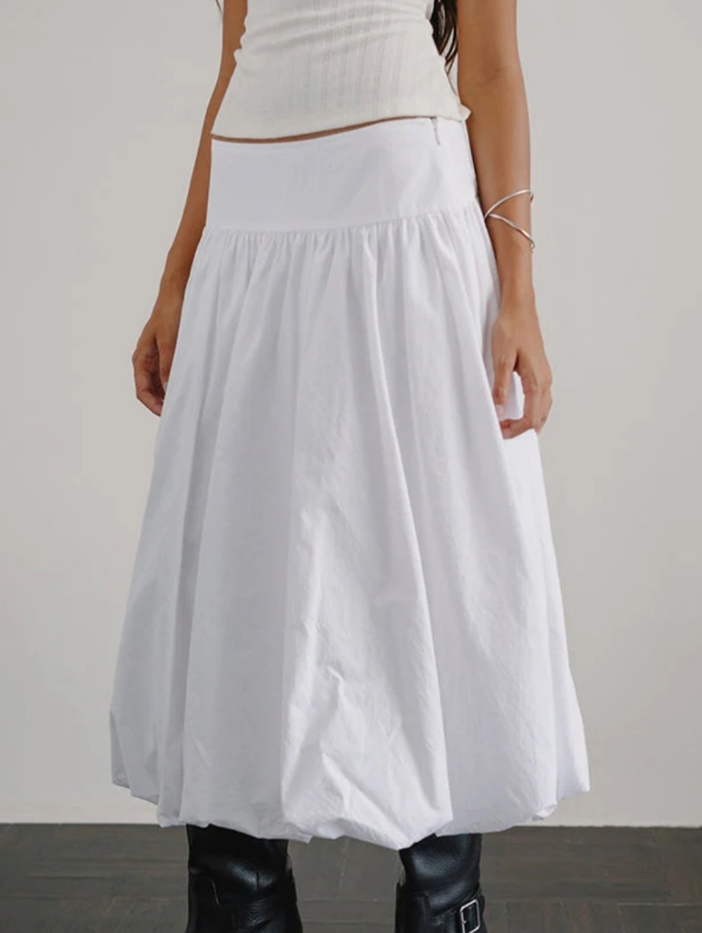 Motel Rocks Kiyona Maxi Bubble Balloon Skirt
